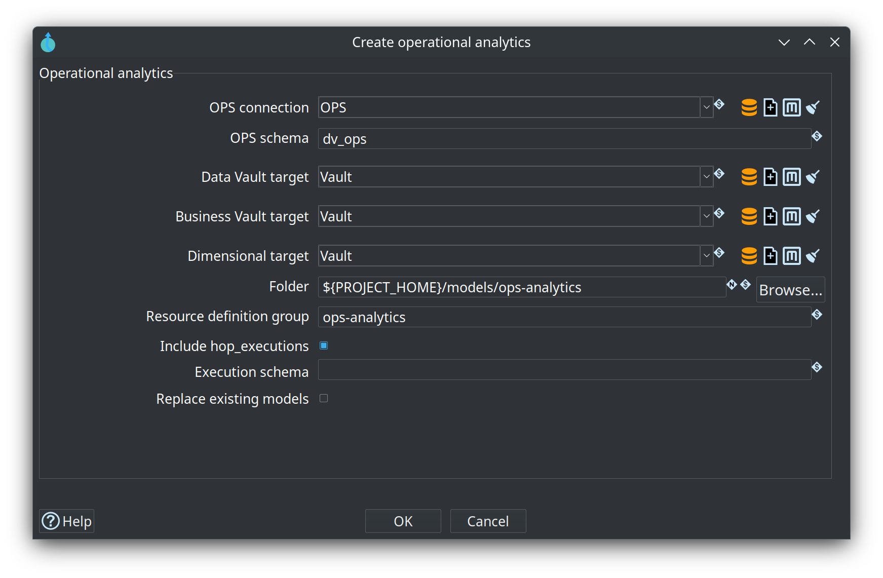 Create operational analytics — retail project